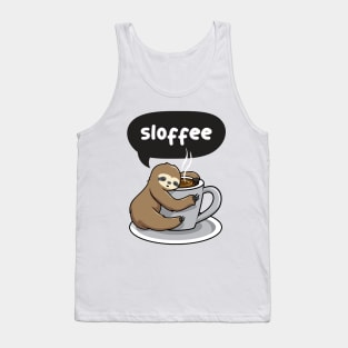 Sloffee Coffee Sloth Tank Top